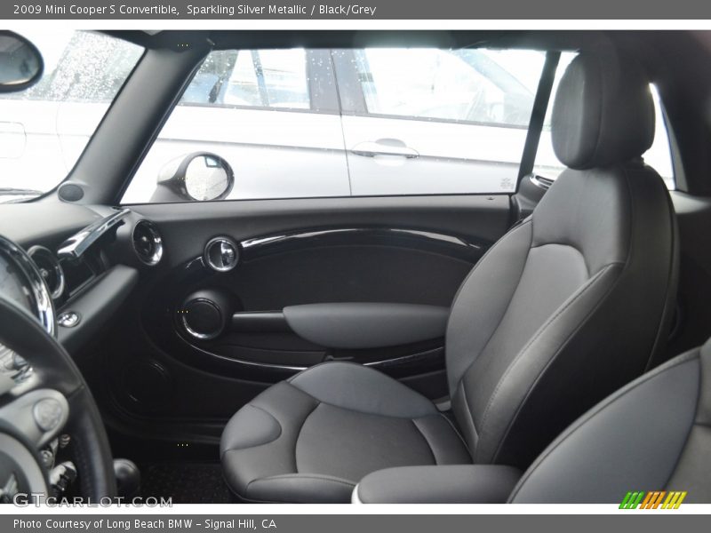 Sparkling Silver Metallic / Black/Grey 2009 Mini Cooper S Convertible