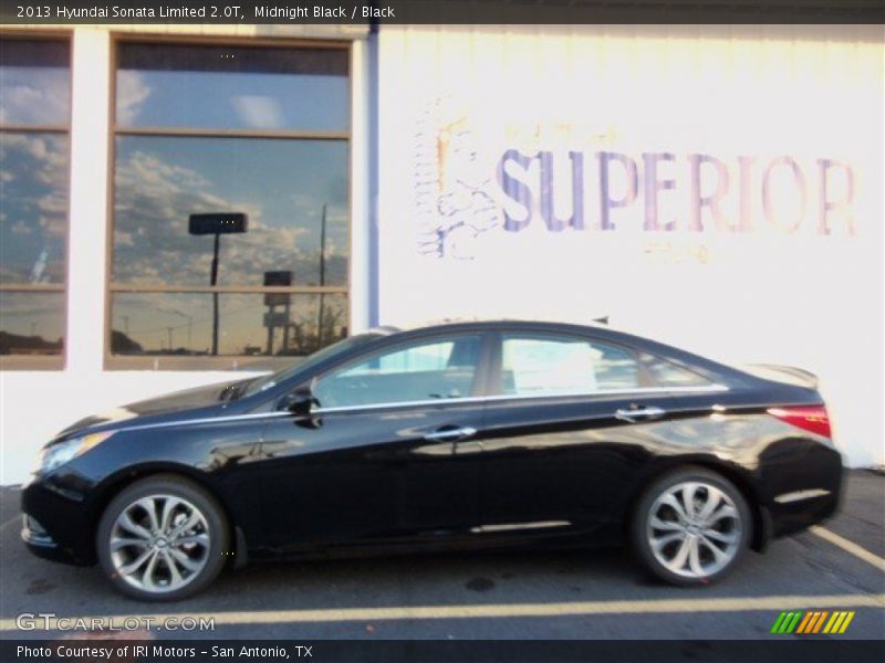 Midnight Black / Black 2013 Hyundai Sonata Limited 2.0T