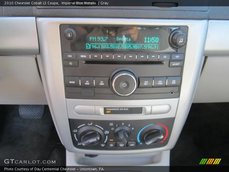 Imperial Blue Metallic / Gray 2010 Chevrolet Cobalt LS Coupe