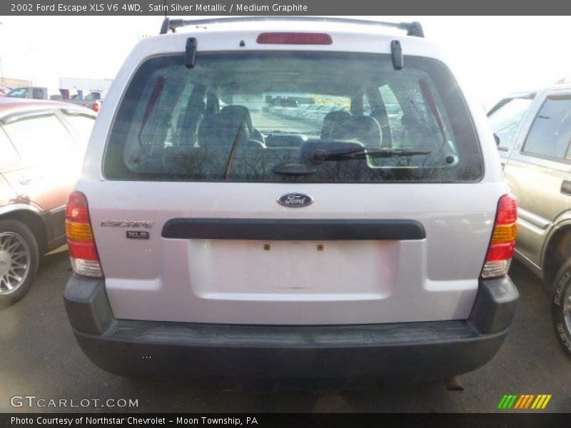 Satin Silver Metallic / Medium Graphite 2002 Ford Escape XLS V6 4WD