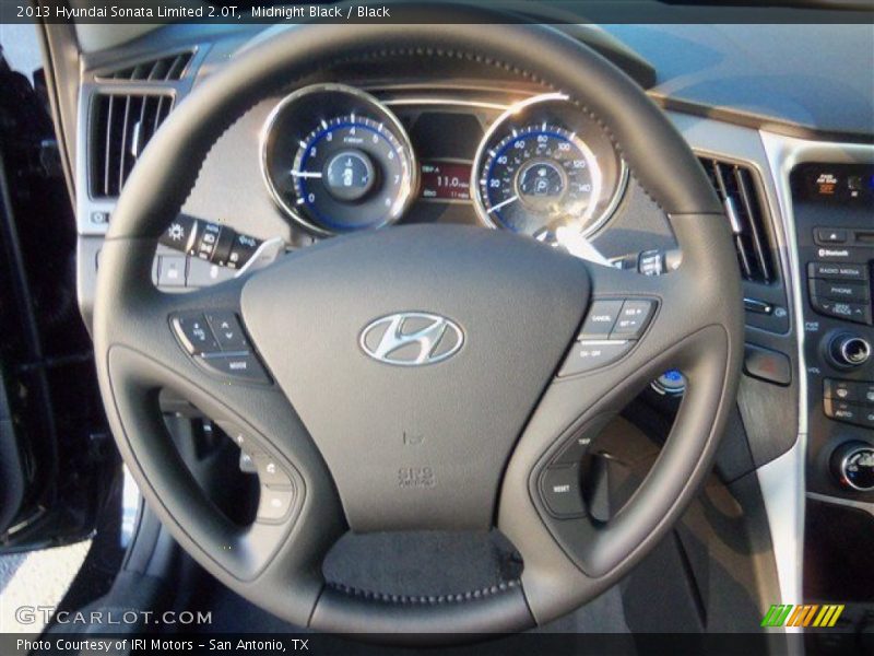 Midnight Black / Black 2013 Hyundai Sonata Limited 2.0T