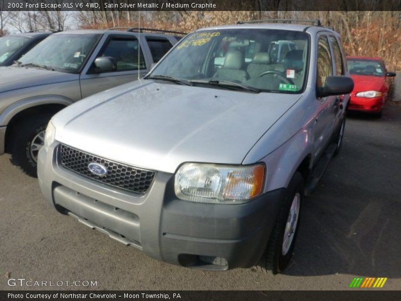 Satin Silver Metallic / Medium Graphite 2002 Ford Escape XLS V6 4WD