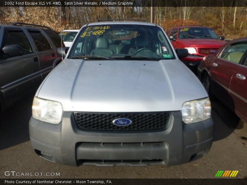 Satin Silver Metallic / Medium Graphite 2002 Ford Escape XLS V6 4WD
