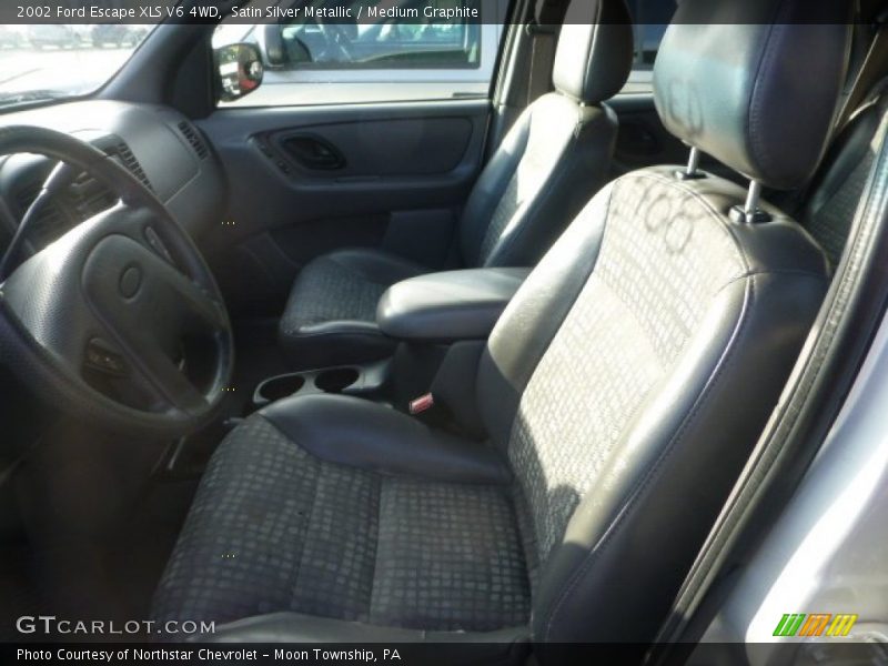 Satin Silver Metallic / Medium Graphite 2002 Ford Escape XLS V6 4WD