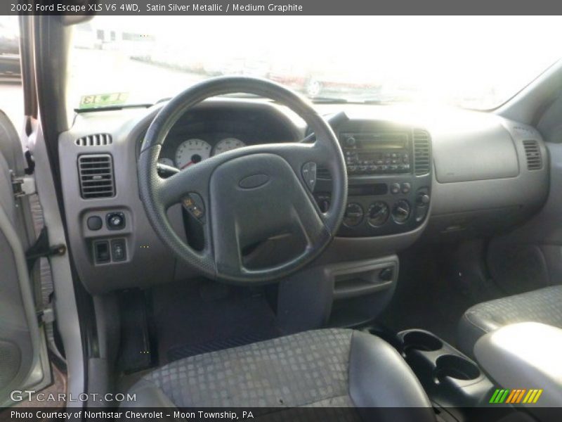 Satin Silver Metallic / Medium Graphite 2002 Ford Escape XLS V6 4WD