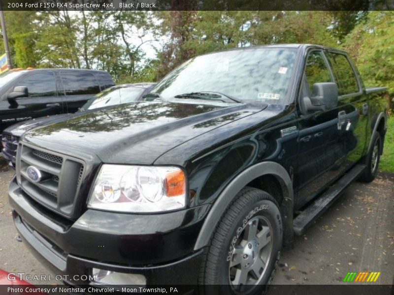 Black / Black 2004 Ford F150 FX4 SuperCrew 4x4