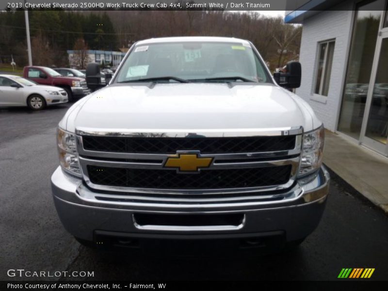 Summit White / Dark Titanium 2013 Chevrolet Silverado 2500HD Work Truck Crew Cab 4x4