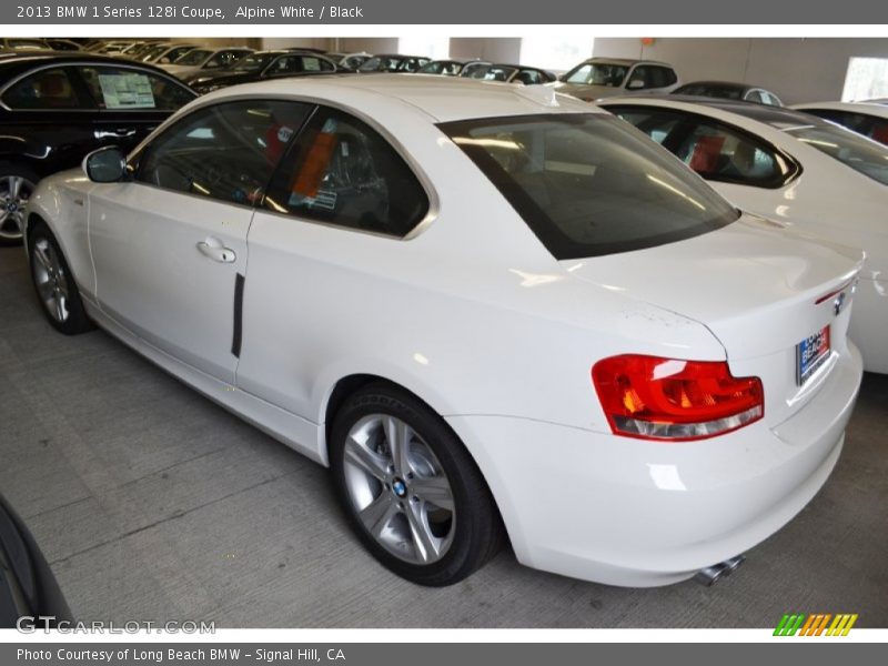 Alpine White / Black 2013 BMW 1 Series 128i Coupe