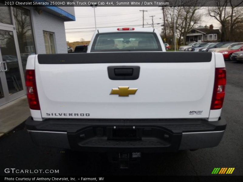 Summit White / Dark Titanium 2013 Chevrolet Silverado 2500HD Work Truck Crew Cab 4x4