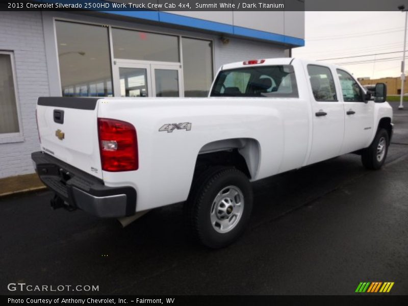 Summit White / Dark Titanium 2013 Chevrolet Silverado 2500HD Work Truck Crew Cab 4x4