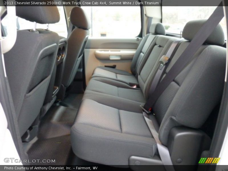 Rear Seat of 2013 Silverado 2500HD Work Truck Crew Cab 4x4