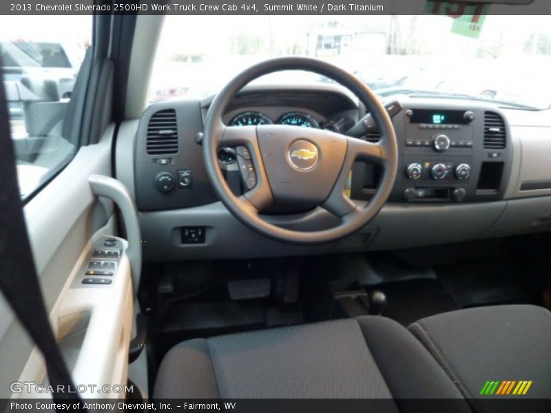 Summit White / Dark Titanium 2013 Chevrolet Silverado 2500HD Work Truck Crew Cab 4x4