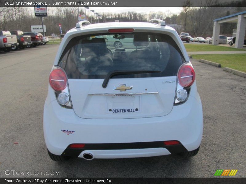 Summit White / Light Titanium/Silver 2013 Chevrolet Spark LT