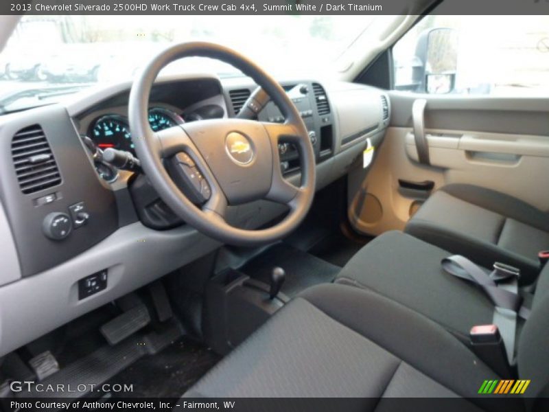 Summit White / Dark Titanium 2013 Chevrolet Silverado 2500HD Work Truck Crew Cab 4x4