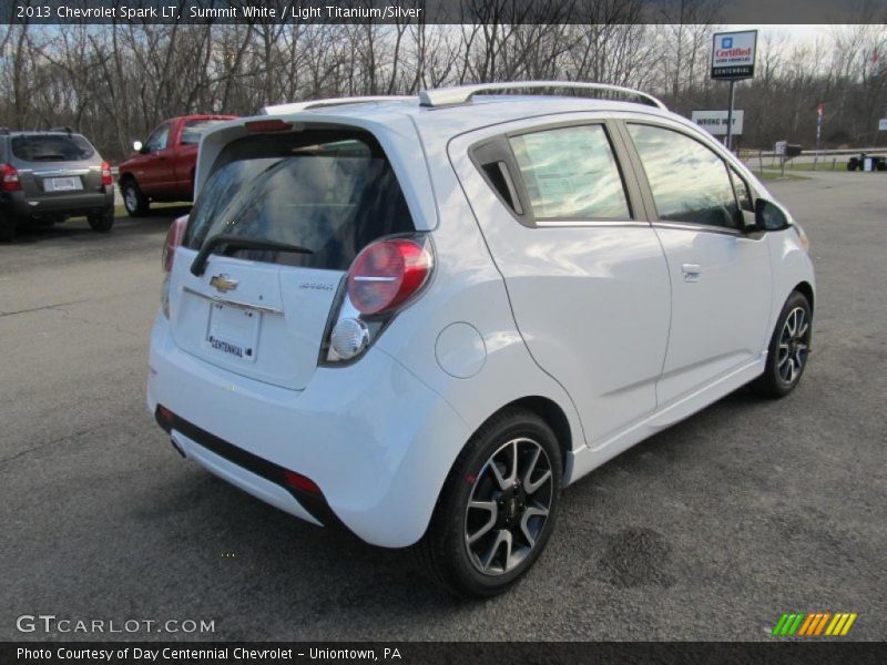 Summit White / Light Titanium/Silver 2013 Chevrolet Spark LT