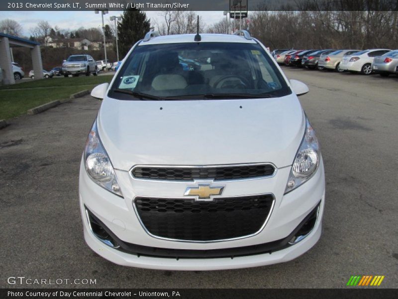 Summit White / Light Titanium/Silver 2013 Chevrolet Spark LT