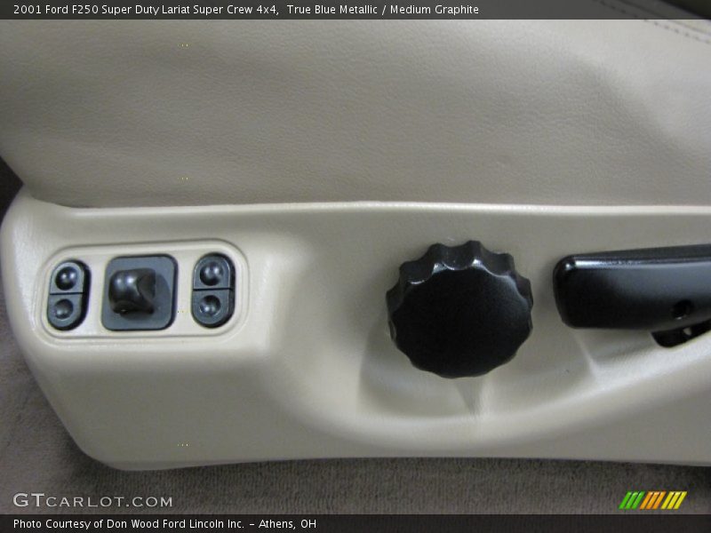 True Blue Metallic / Medium Graphite 2001 Ford F250 Super Duty Lariat Super Crew 4x4