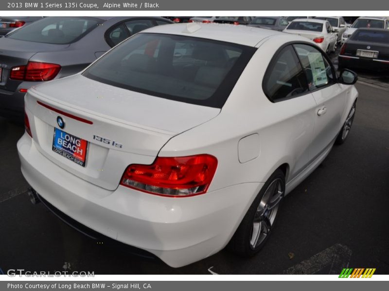 Alpine White / Black 2013 BMW 1 Series 135i Coupe