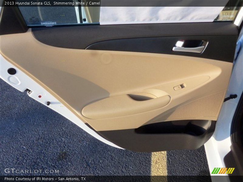 Shimmering White / Camel 2013 Hyundai Sonata GLS