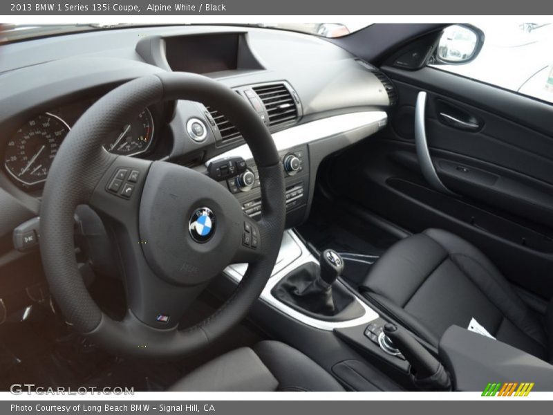 Alpine White / Black 2013 BMW 1 Series 135i Coupe