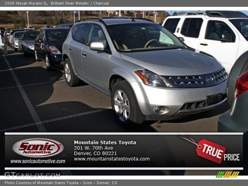 Brilliant Silver Metallic / Charcoal 2006 Nissan Murano SL