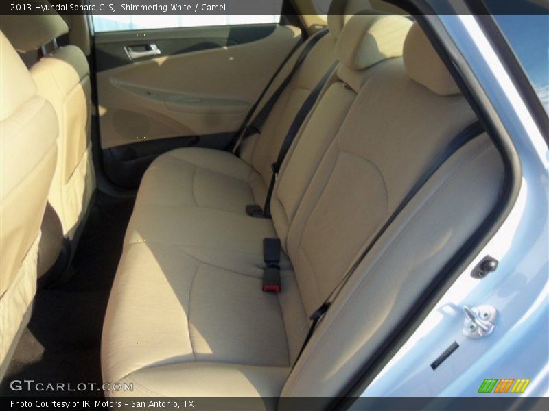 Shimmering White / Camel 2013 Hyundai Sonata GLS