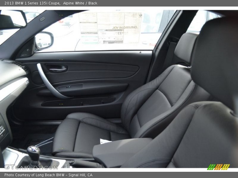 Alpine White / Black 2013 BMW 1 Series 135i Coupe