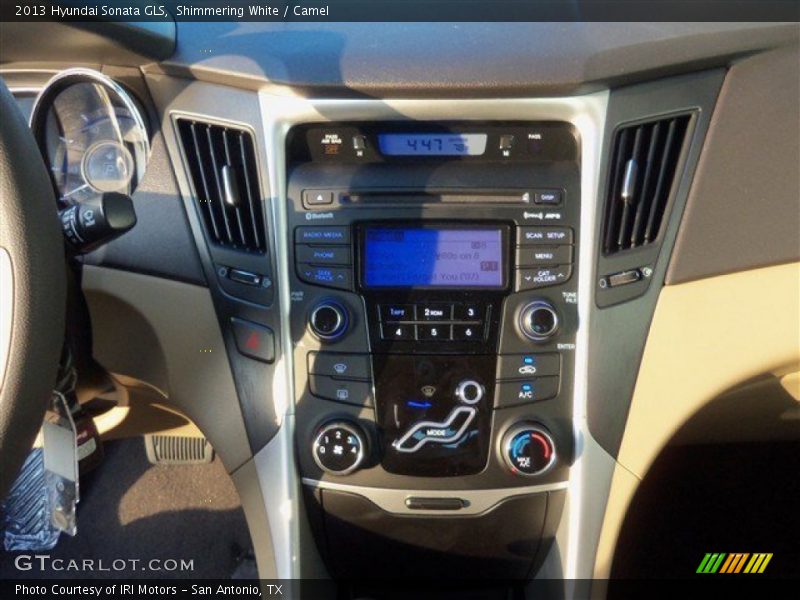 Shimmering White / Camel 2013 Hyundai Sonata GLS