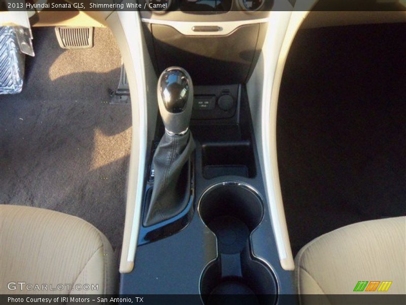 Shimmering White / Camel 2013 Hyundai Sonata GLS