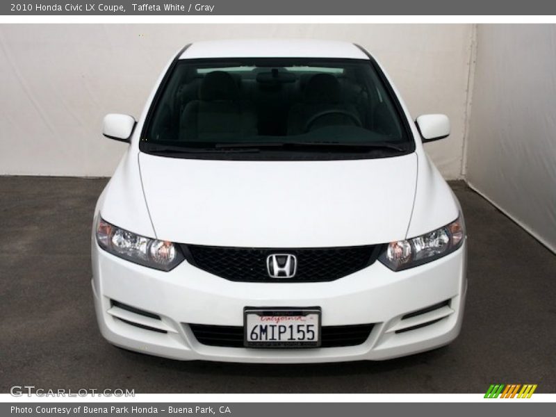 Taffeta White / Gray 2010 Honda Civic LX Coupe
