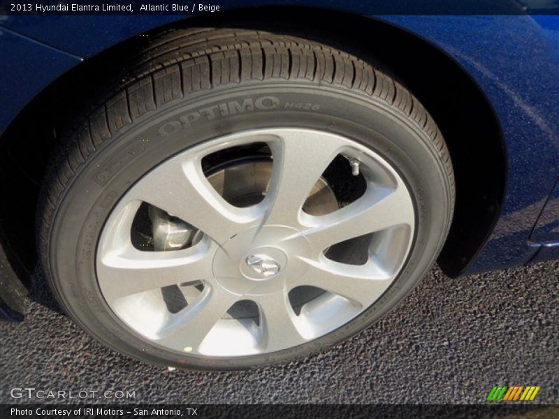 Atlantic Blue / Beige 2013 Hyundai Elantra Limited