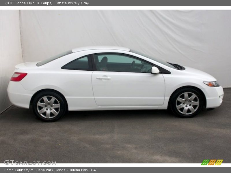 Taffeta White / Gray 2010 Honda Civic LX Coupe
