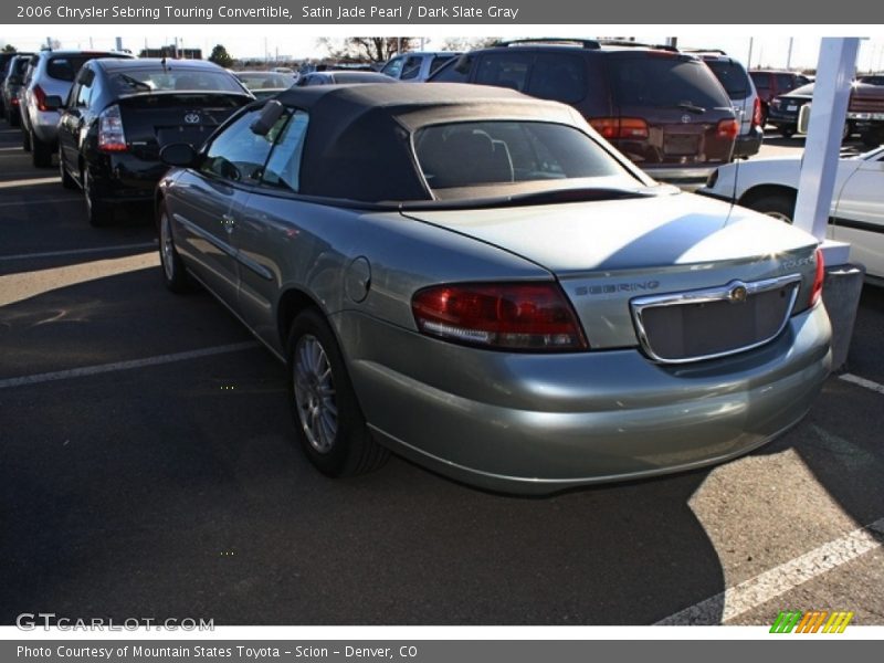Satin Jade Pearl / Dark Slate Gray 2006 Chrysler Sebring Touring Convertible