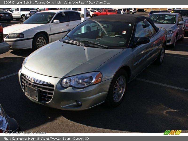 Satin Jade Pearl / Dark Slate Gray 2006 Chrysler Sebring Touring Convertible