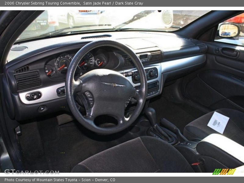 Satin Jade Pearl / Dark Slate Gray 2006 Chrysler Sebring Touring Convertible