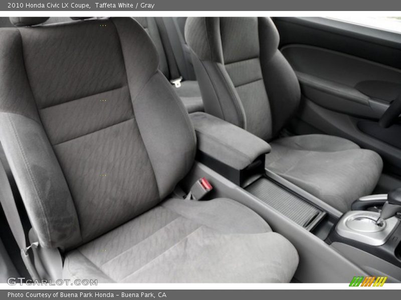 Taffeta White / Gray 2010 Honda Civic LX Coupe