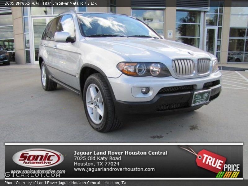 Titanium Silver Metallic / Black 2005 BMW X5 4.4i