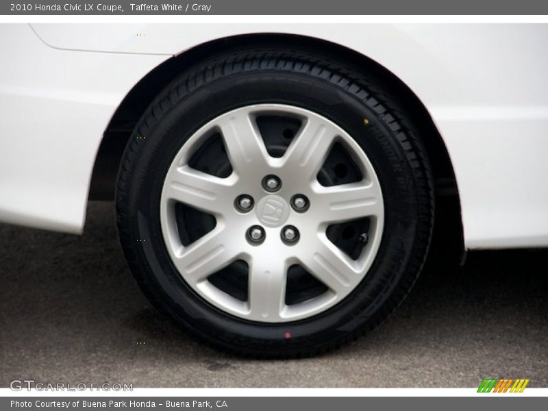 Taffeta White / Gray 2010 Honda Civic LX Coupe