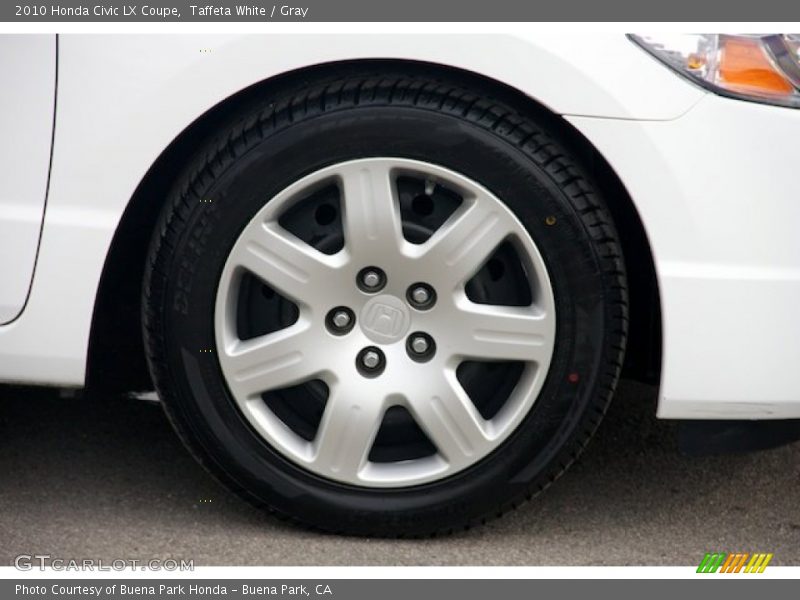 Taffeta White / Gray 2010 Honda Civic LX Coupe