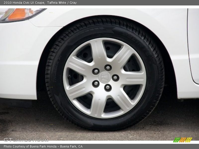 Taffeta White / Gray 2010 Honda Civic LX Coupe