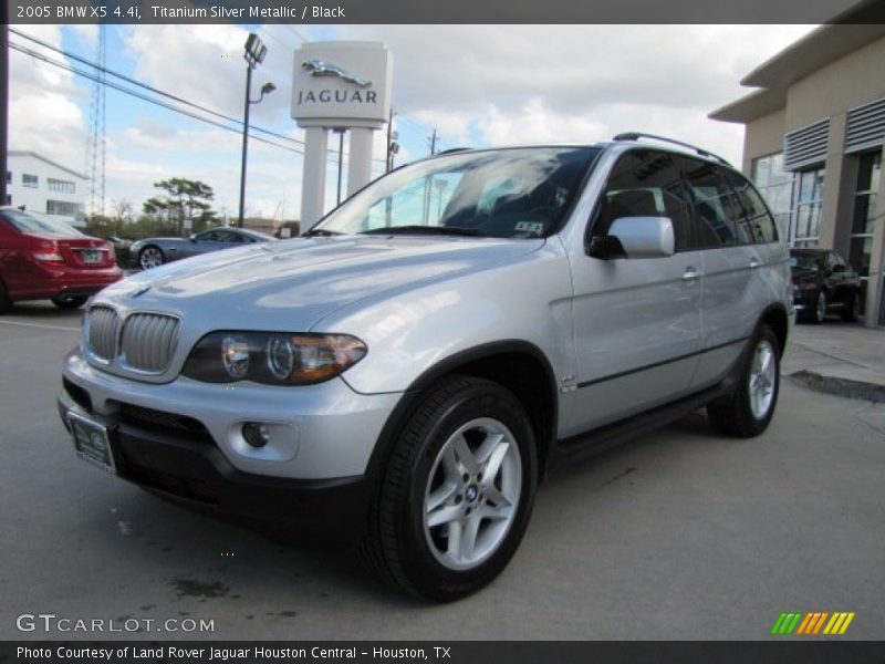 Titanium Silver Metallic / Black 2005 BMW X5 4.4i