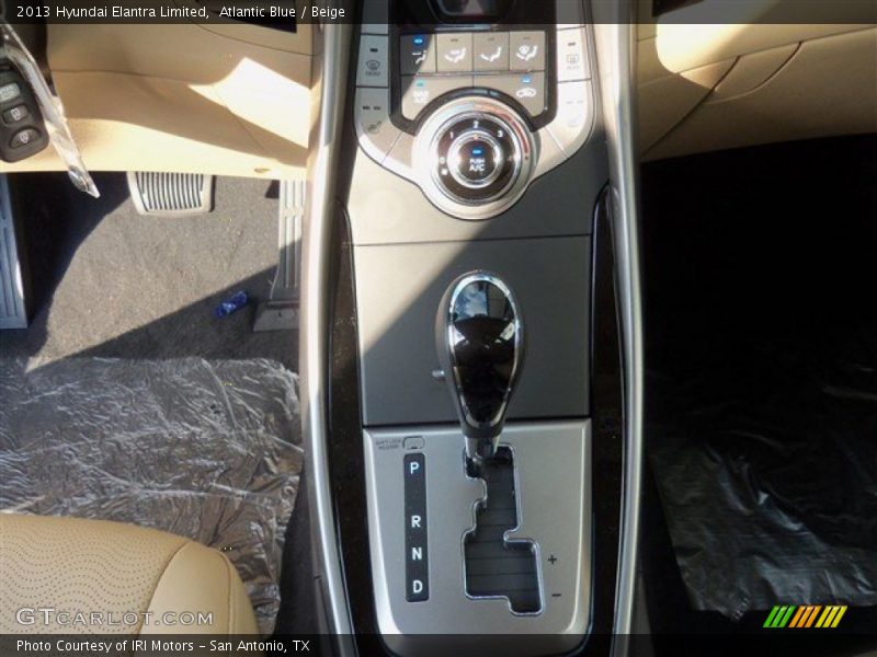 Atlantic Blue / Beige 2013 Hyundai Elantra Limited
