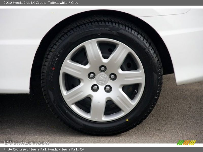 Taffeta White / Gray 2010 Honda Civic LX Coupe