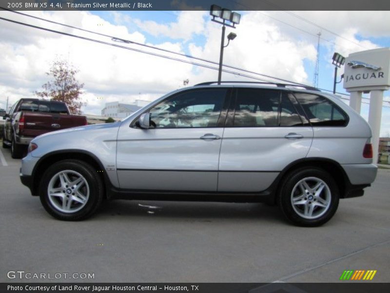 Titanium Silver Metallic / Black 2005 BMW X5 4.4i