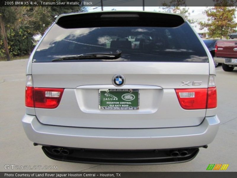 Titanium Silver Metallic / Black 2005 BMW X5 4.4i