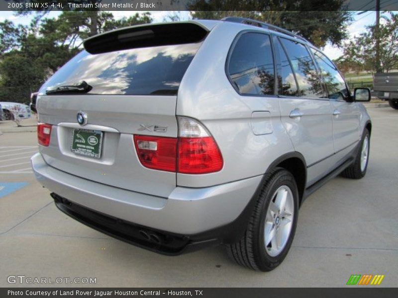 Titanium Silver Metallic / Black 2005 BMW X5 4.4i