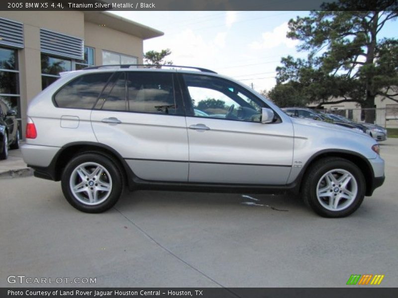 Titanium Silver Metallic / Black 2005 BMW X5 4.4i