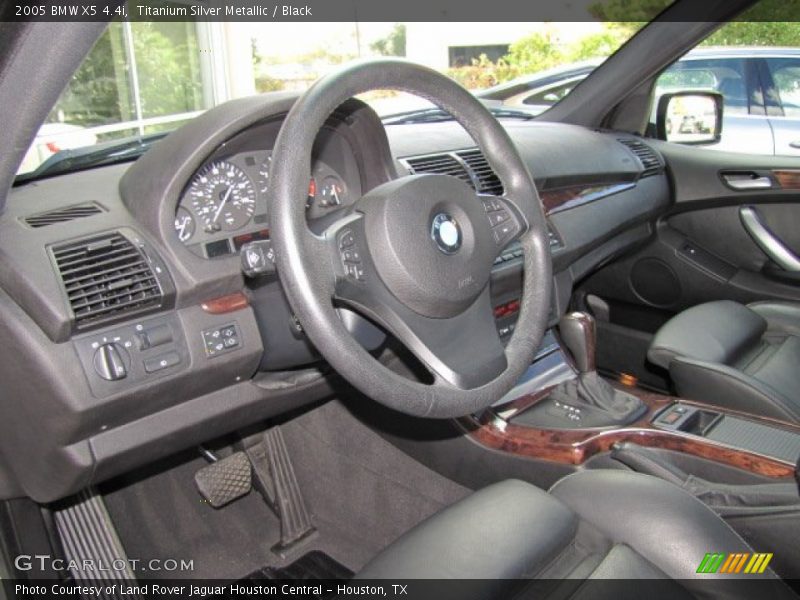 Titanium Silver Metallic / Black 2005 BMW X5 4.4i
