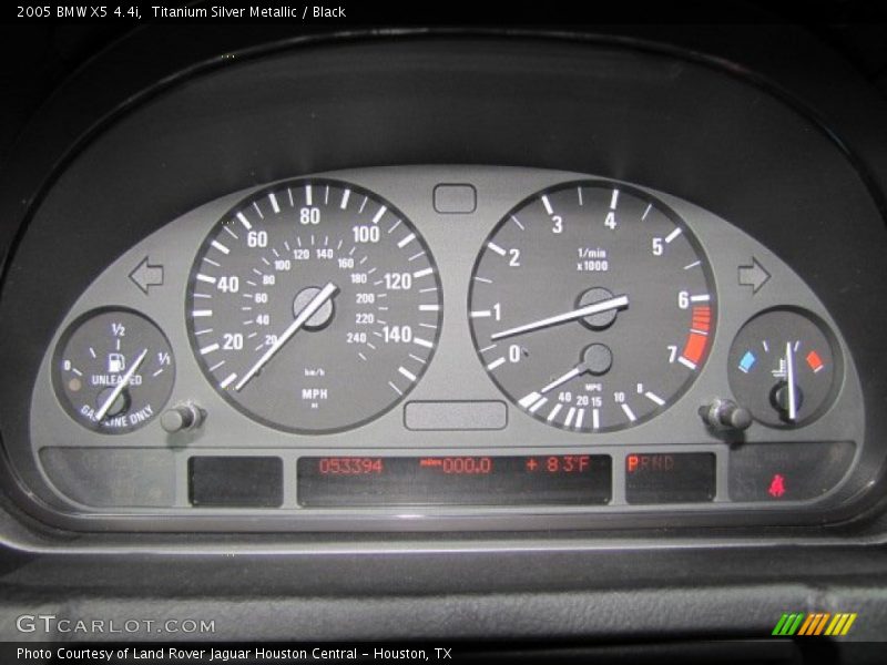 Titanium Silver Metallic / Black 2005 BMW X5 4.4i