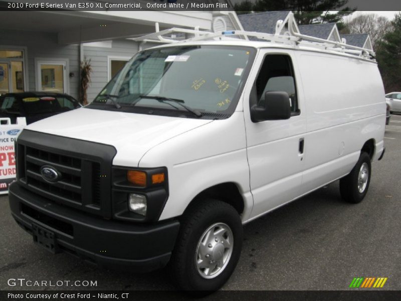 Oxford White / Medium Flint 2010 Ford E Series Van E350 XL Commericial